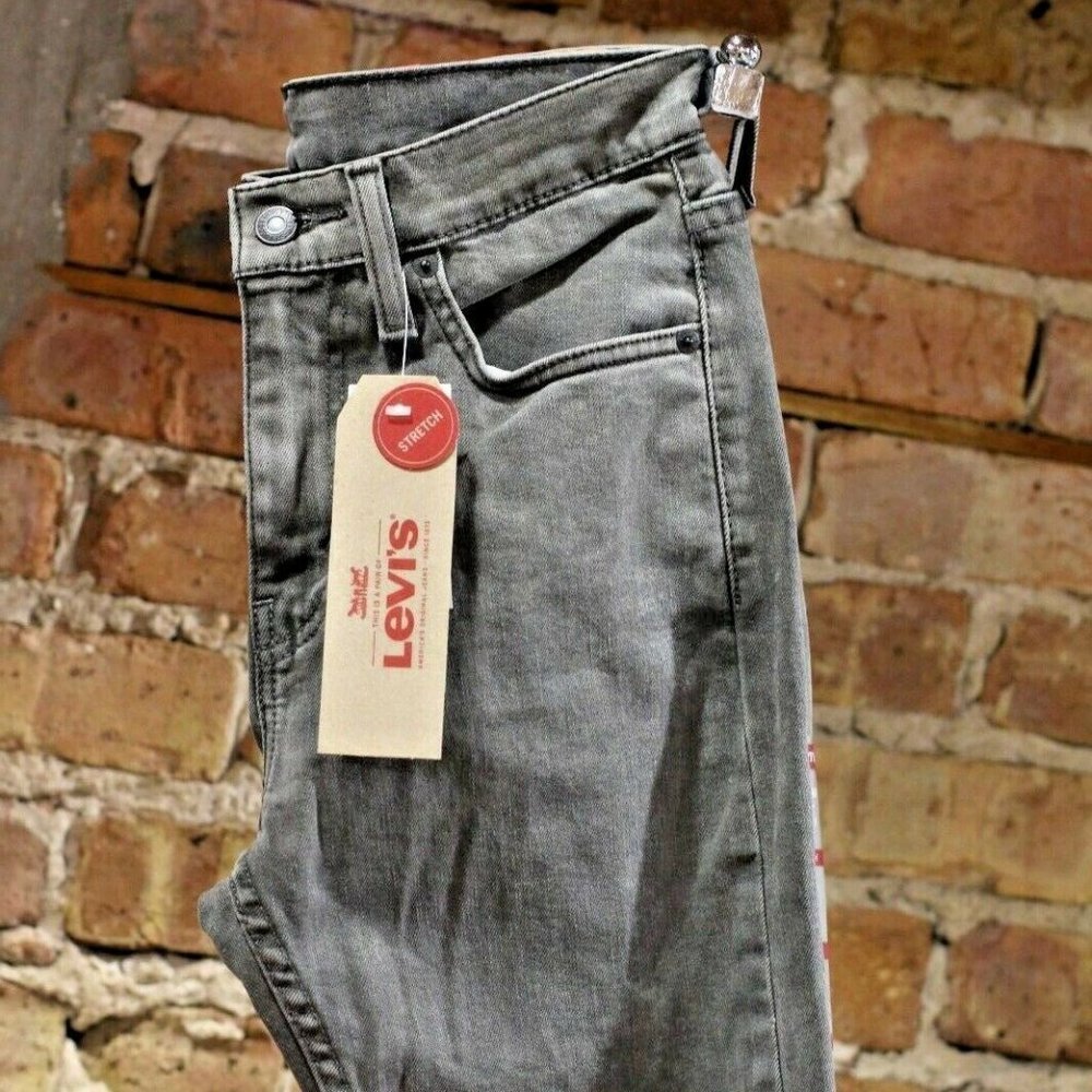 New LEVIS 510 Stretch Skinny Fit Washed Black Jeans 31x32 (WxL)